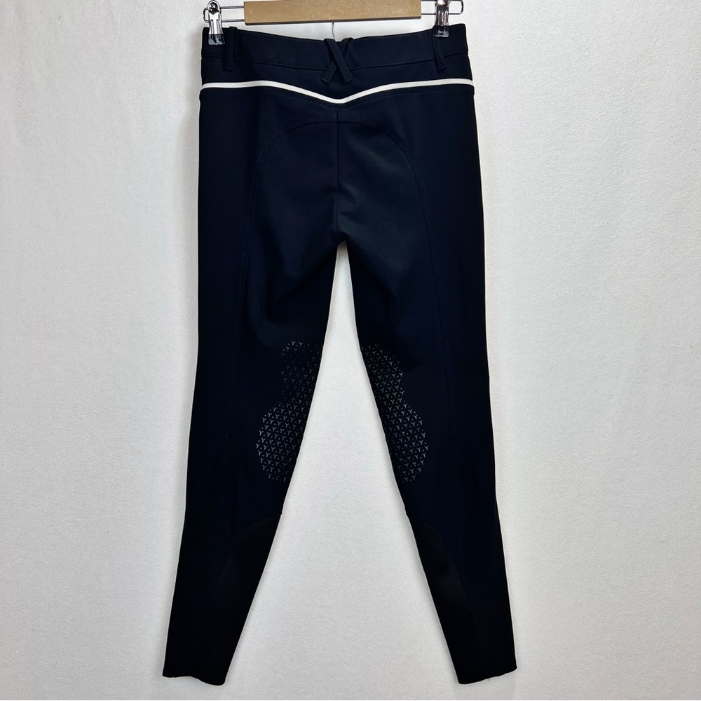 Equiline Women’s Black Equestrian Breeches with Grip Panels IT44/US28 - Picture 7 of 11